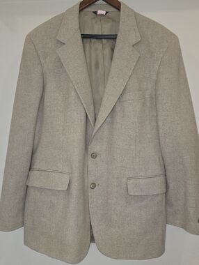 100% Cashmere Vintage C&R Clothiers Mens Size 44R Blazer Sport Coat USA Made